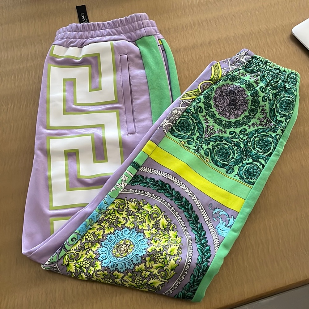 Versace Purple Jogger Pants